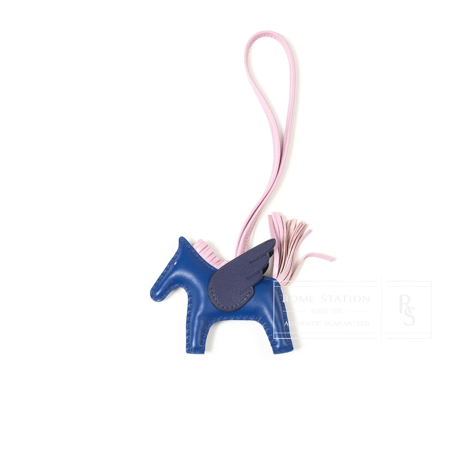 Hermès Rodeo Pegase PM Blue France/Mauve Sylvestre/Blue Saphir Milo Lambskin