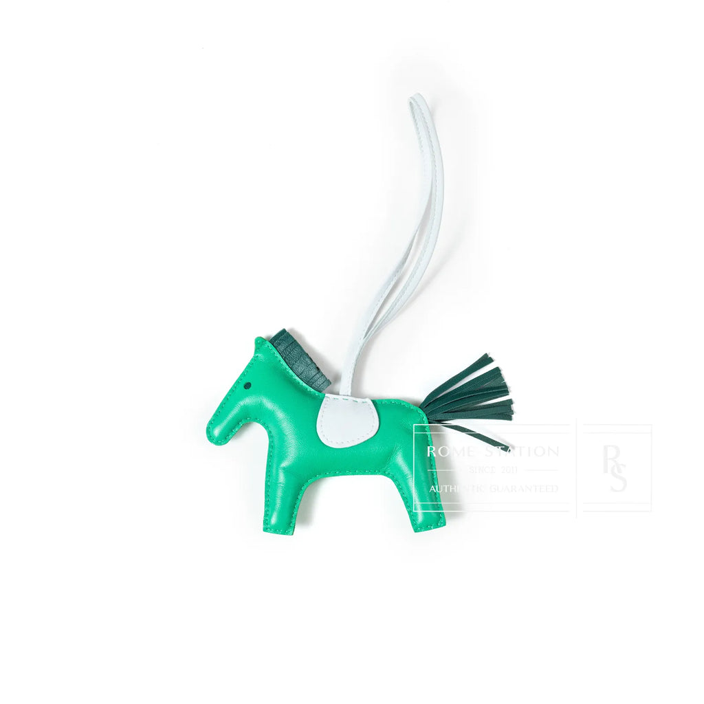 Hermès Rodeo PM Menthe/Malachite/Blue Brume Milo Lambskin