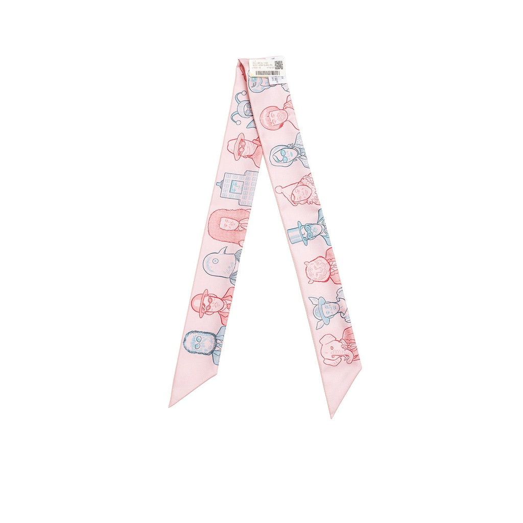Hermès Twilly Dress Code Rose Pale/Blue/Rouge