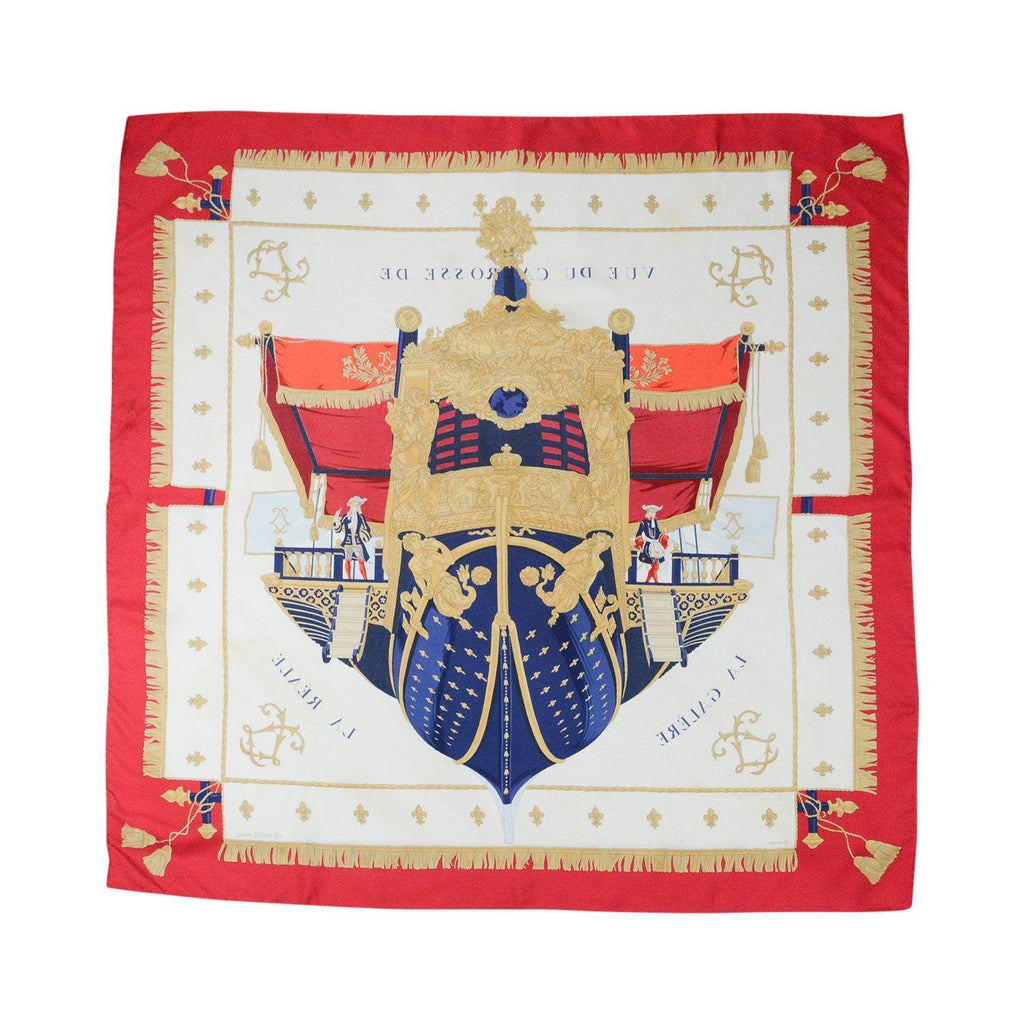 Hermes 'Vue du Carosse de la Galere La Reale' Scarf