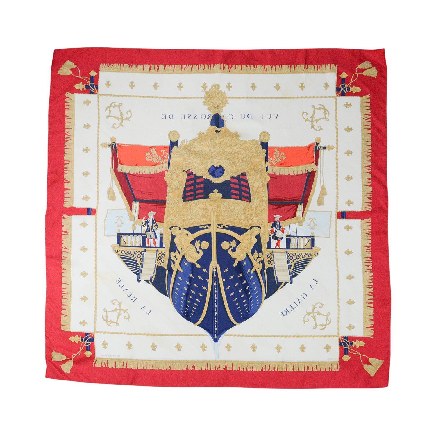 Hermes 'Vue du Carosse de la Galere La Reale' Scarf