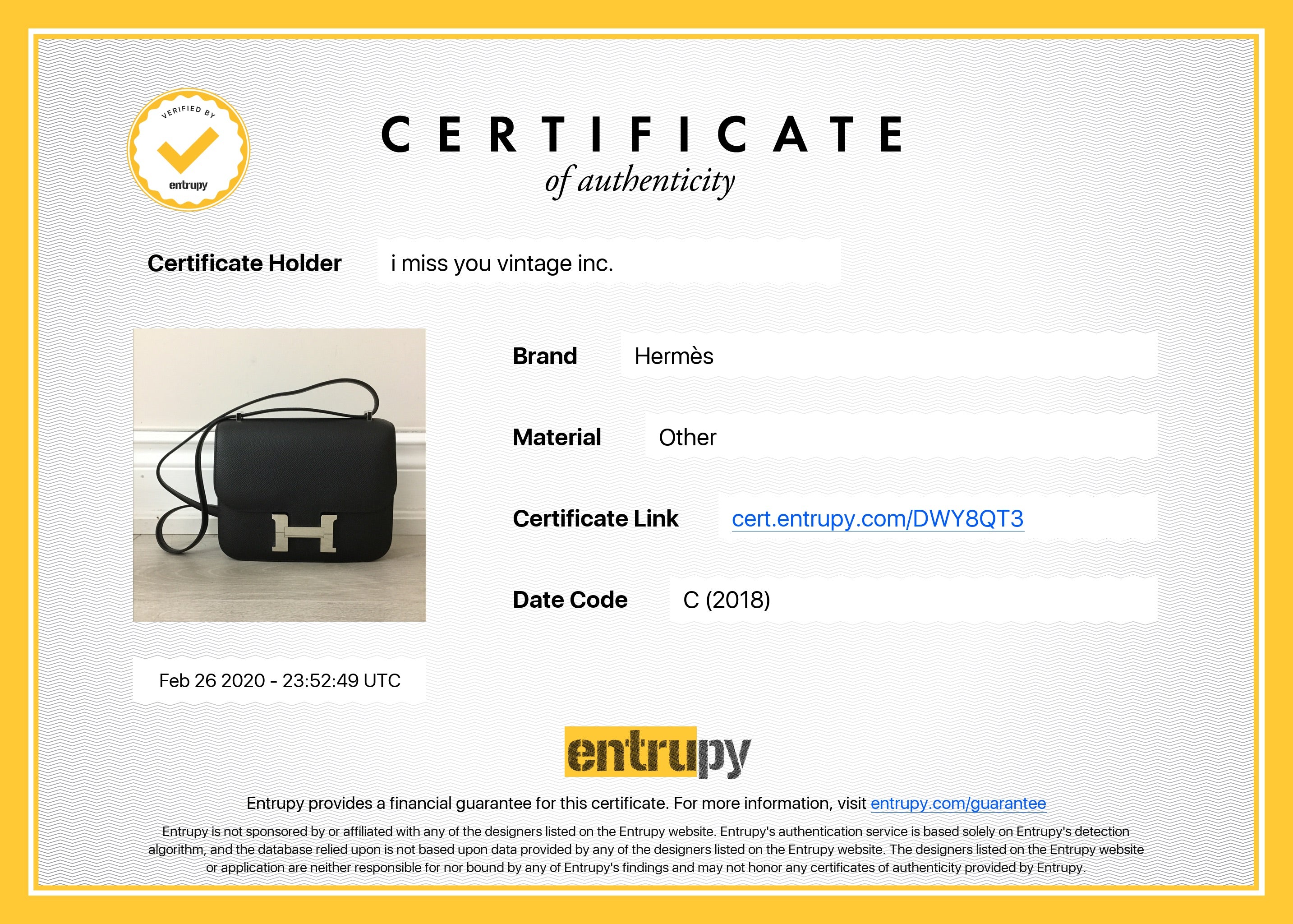 Hermes Constance Mini 18 Black Noir Epsom PHW