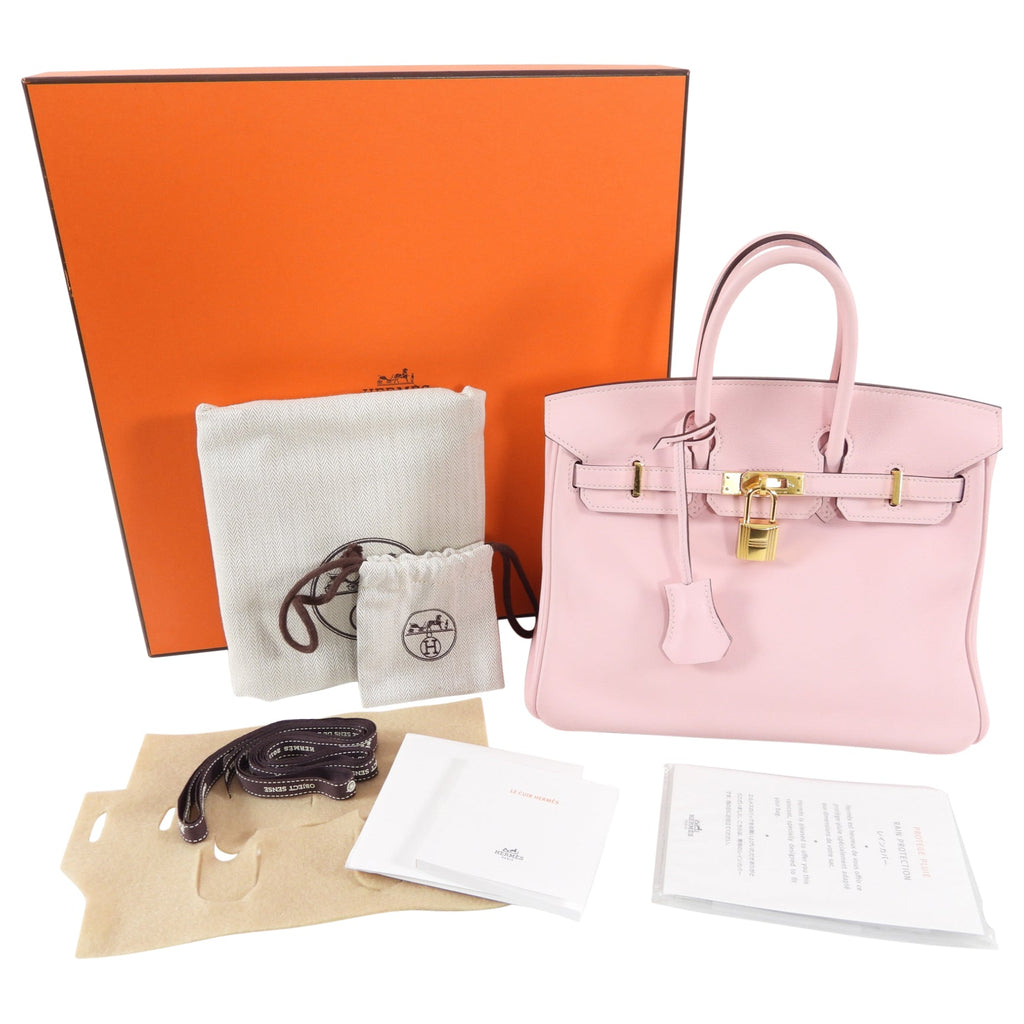 SOLD OUT - Hermes Birkin 25 Rose Sakura Veau Swift GHW