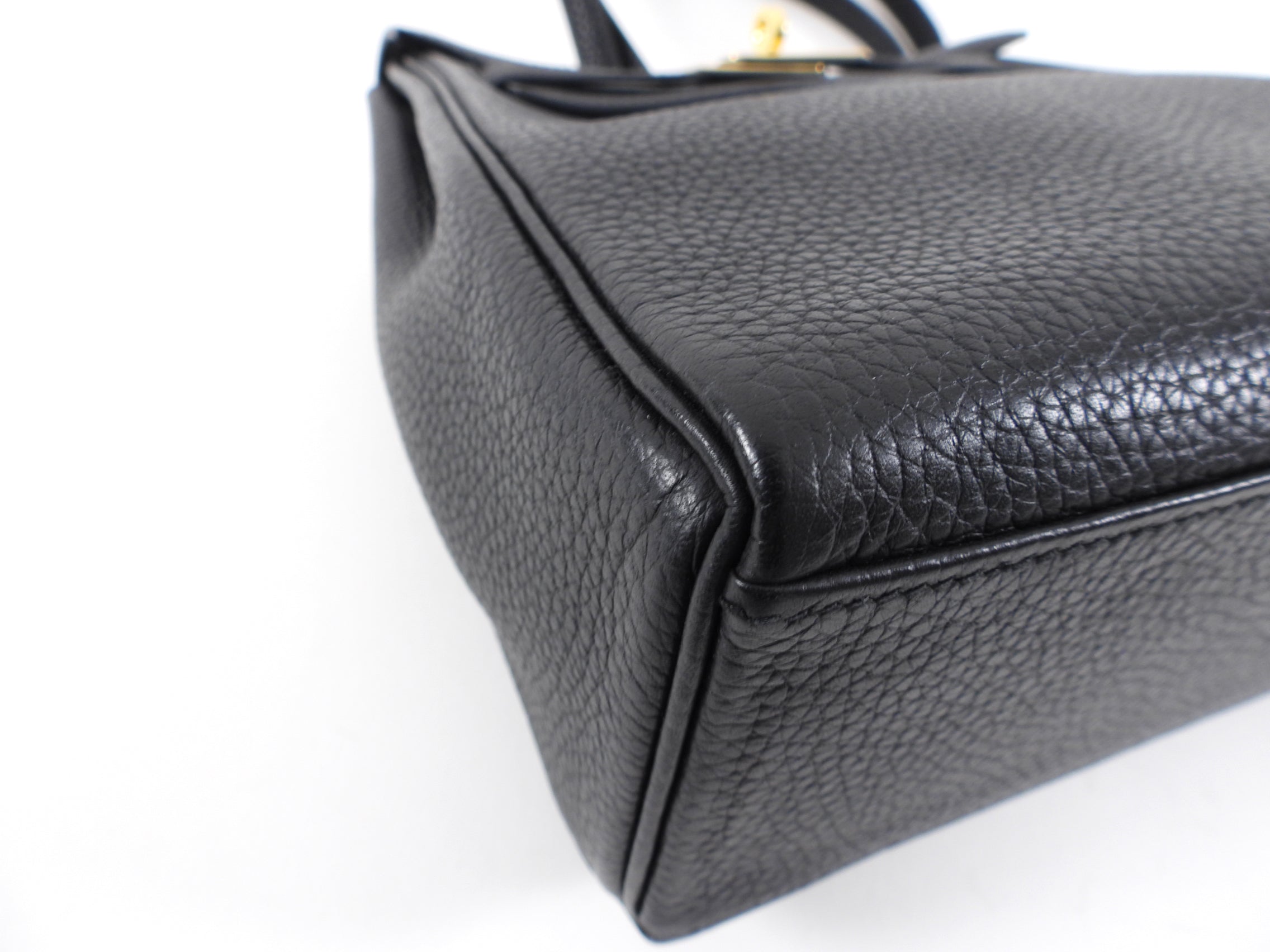 Hermes Black Clemence Noir GHW Sac a Dos Kelly Backpack Bag