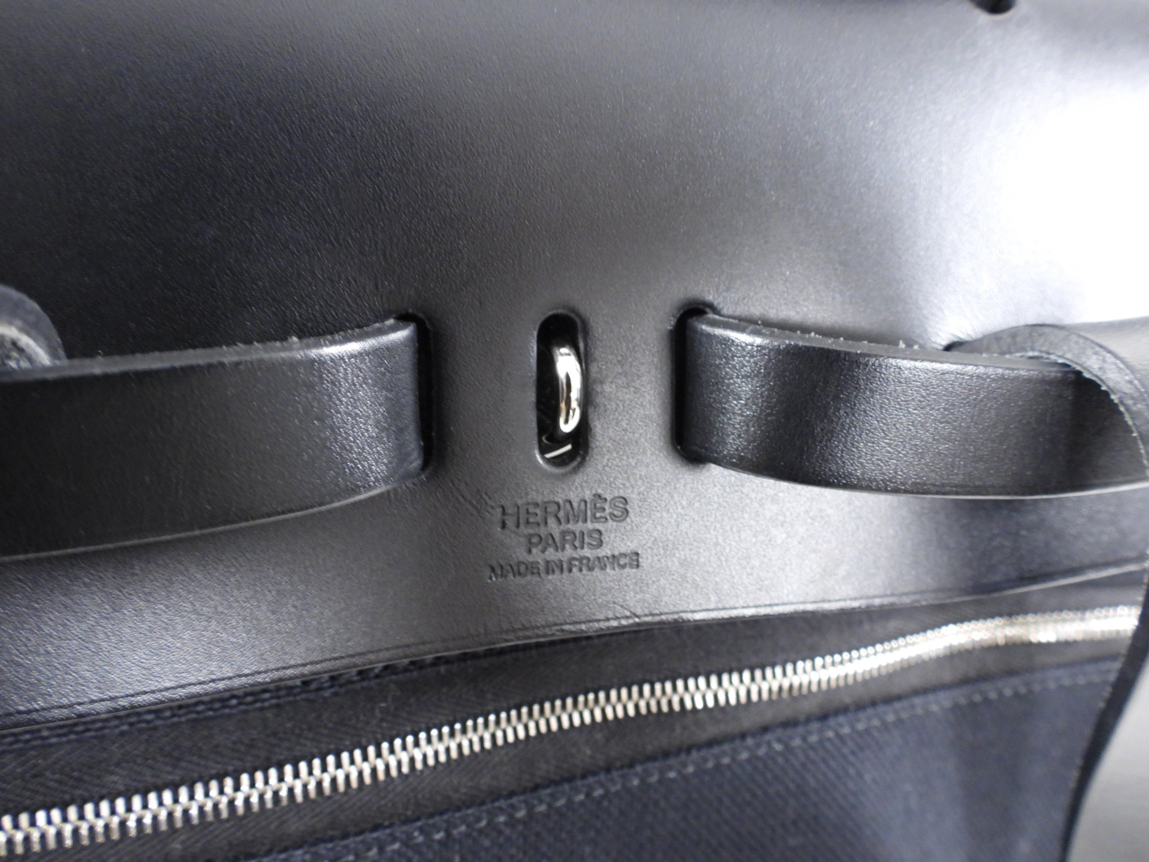 Hermes Black Herbag A Dos Zip Retourne Backpack