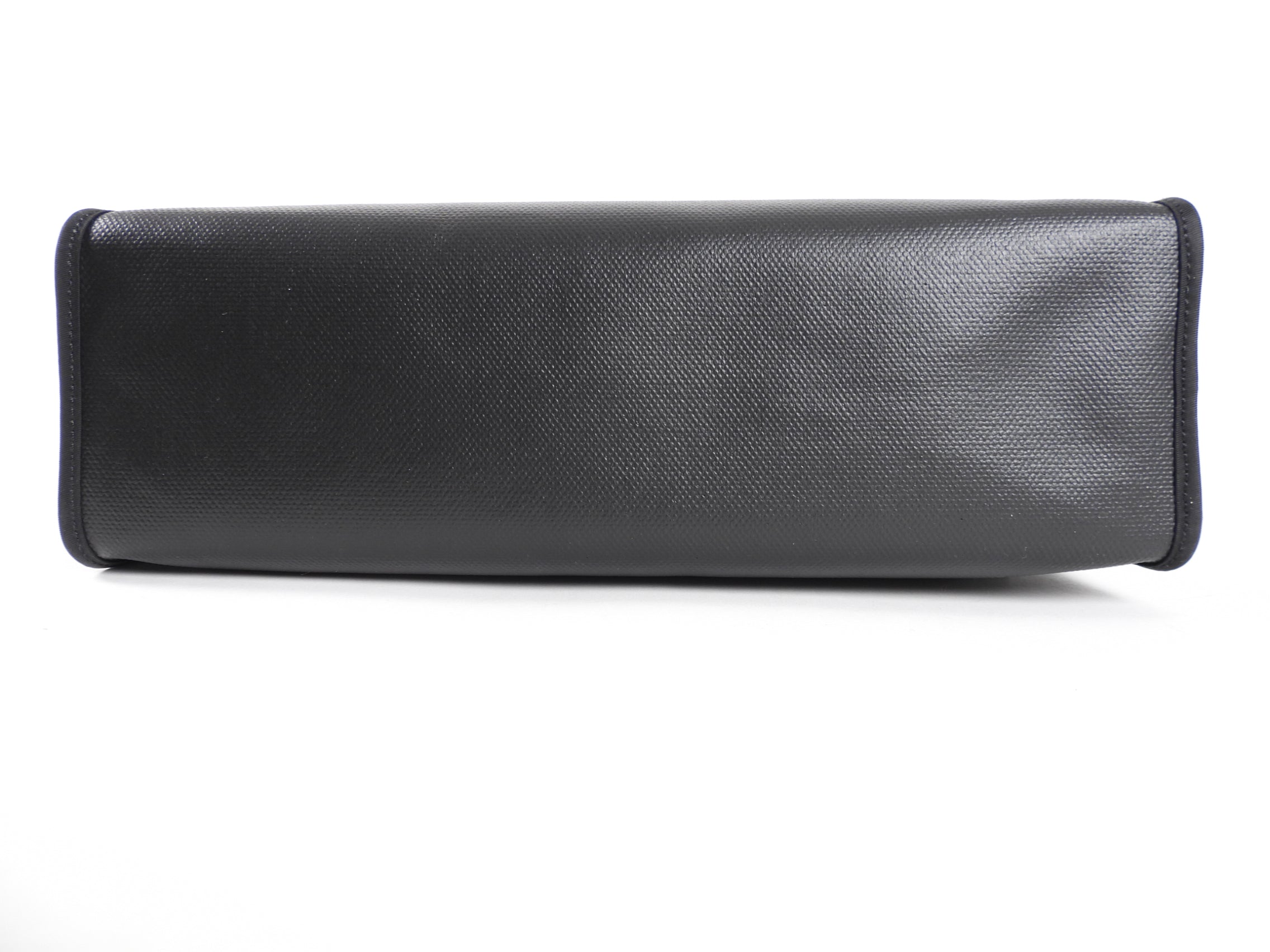 Hermes Herbag Zip 31 Black on Black Coated Canvas and Toile Berline