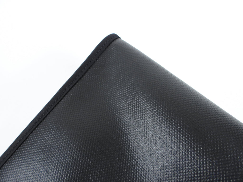 Hermes Herbag Zip 31 Black on Black Coated Canvas and Toile Berline