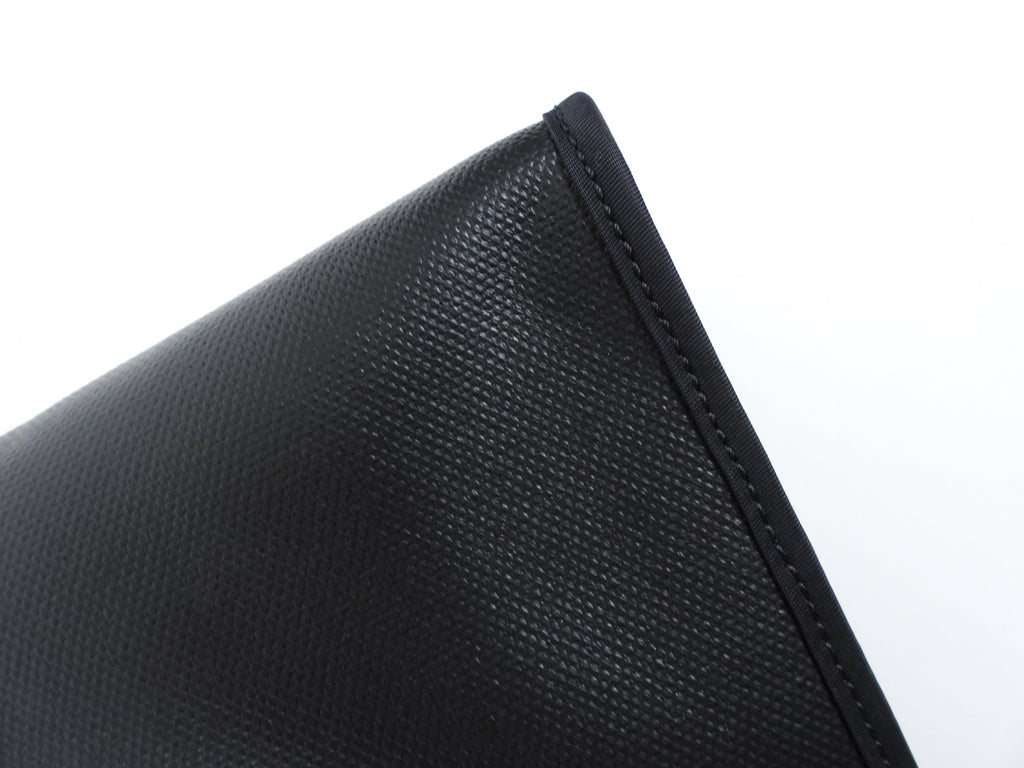 Hermes Herbag Zip 31 Black on Black Coated Canvas and Toile Berline
