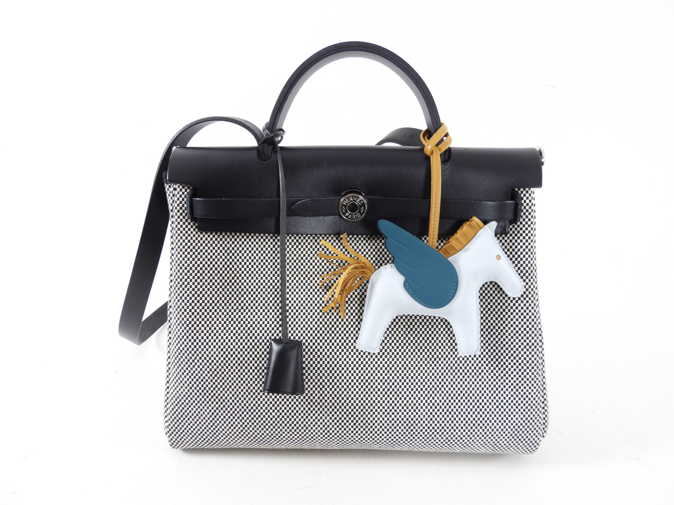 Hermes Herbag Zip 31 Toile Criss Cross Bag