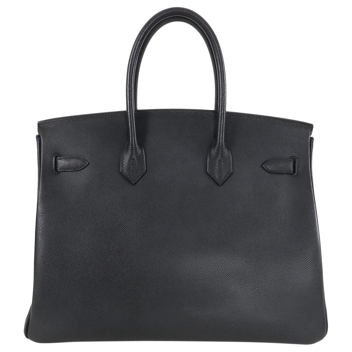 Hermes Birkin 35 Black Epsom Silver Hardware