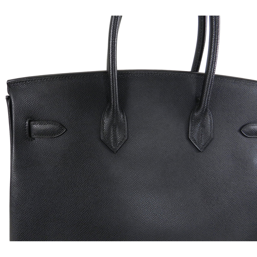 Hermes Birkin 35 Black Epsom Silver Hardware
