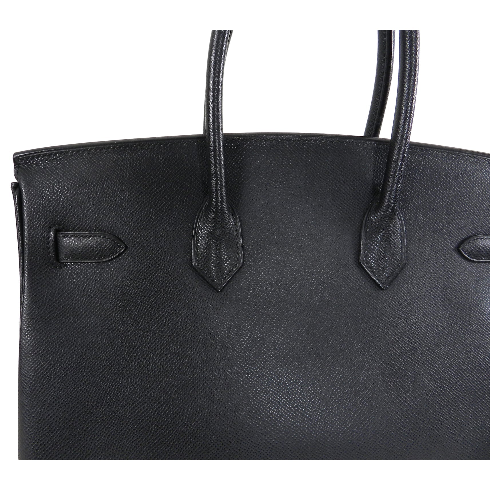Hermes Birkin 35 Black Epsom Silver Hardware