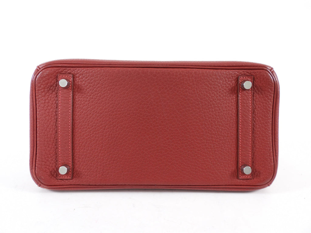 Hermes Birkin 30 Red Rouge Garance Togo Leather Bag PHW