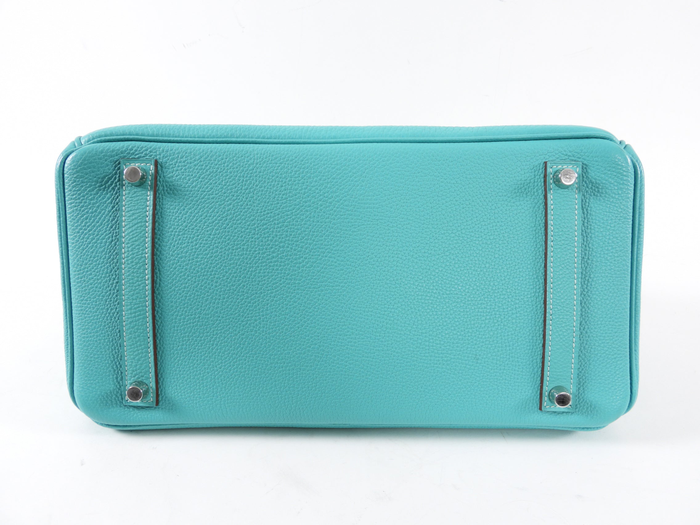 Hermes Birkin 35 PHW Togo Bleu Lagon / Blue Lagoon Bag