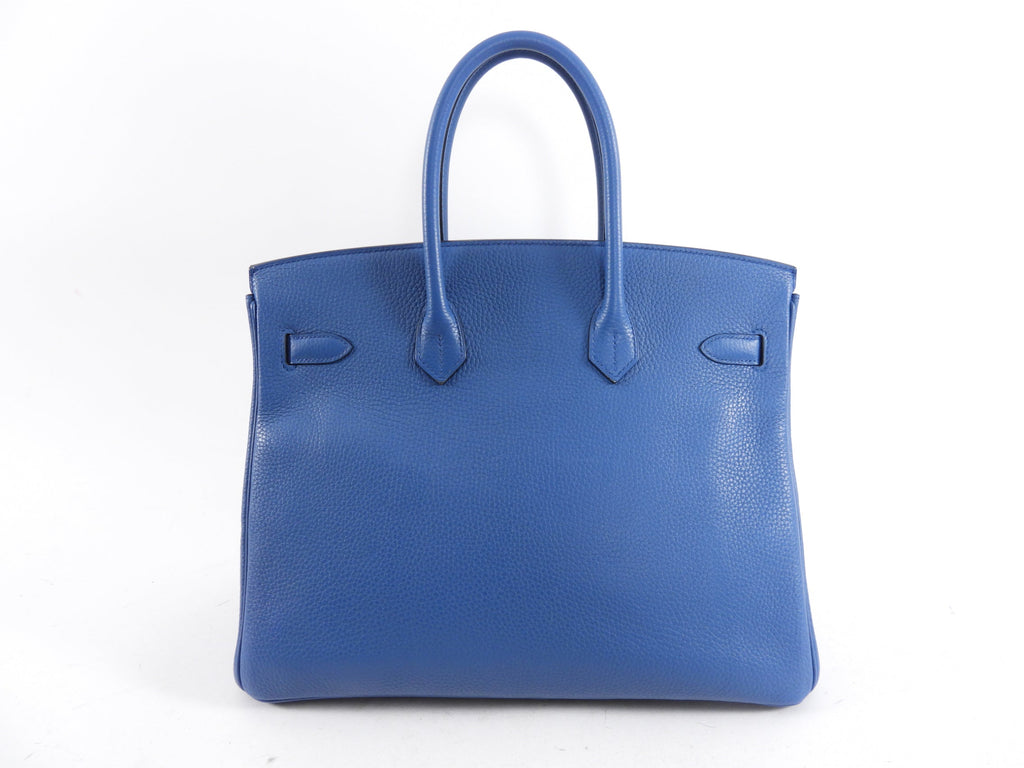 Hermes Birkin 35 Bleu de Galice Blue Clemence PHW Bag