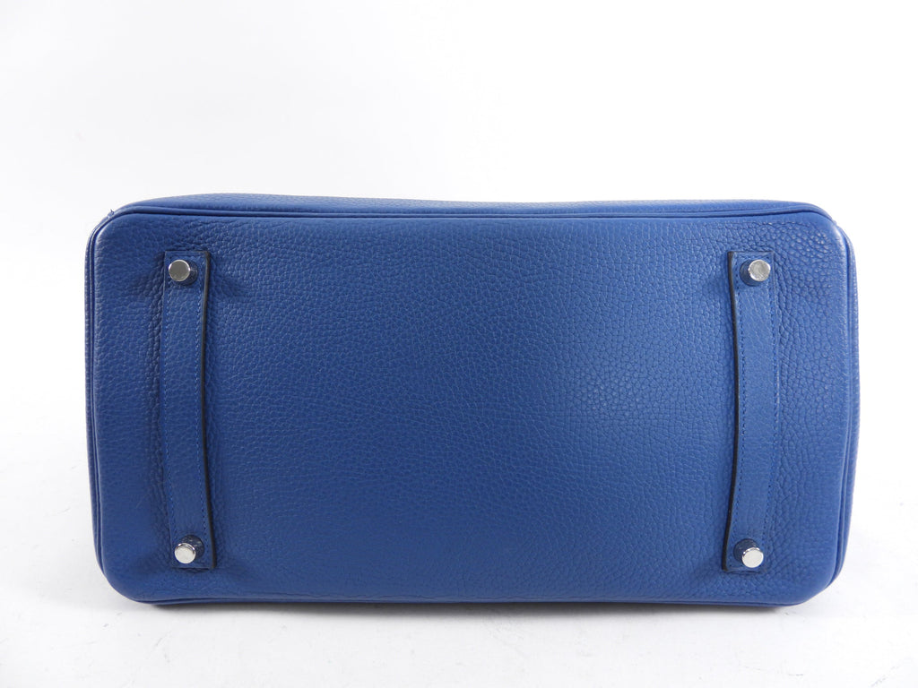 Hermes Birkin 35 Bleu de Galice Blue Clemence PHW Bag