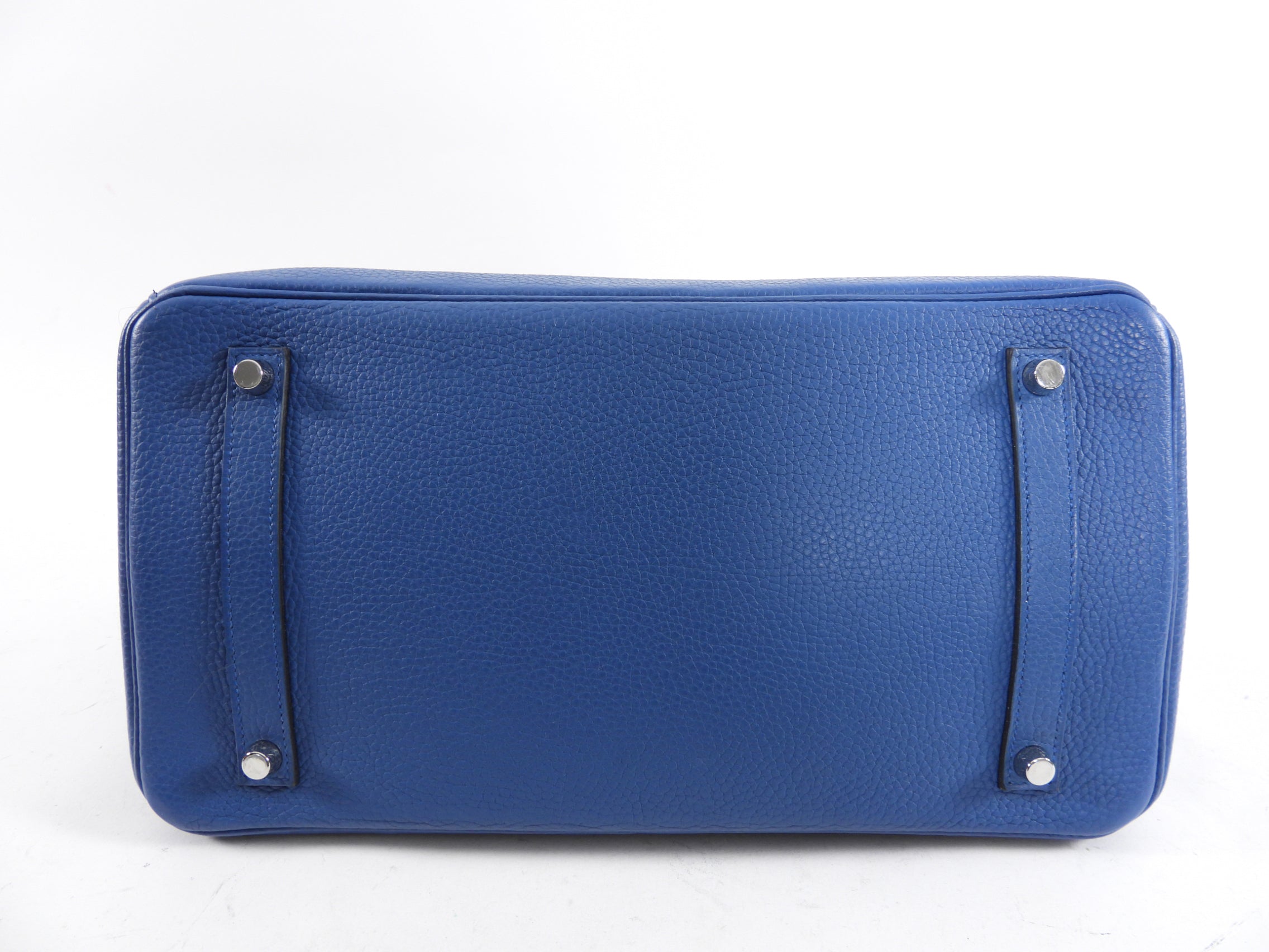 Hermes Birkin 35 Bleu de Galice Blue Clemence PHW Bag
