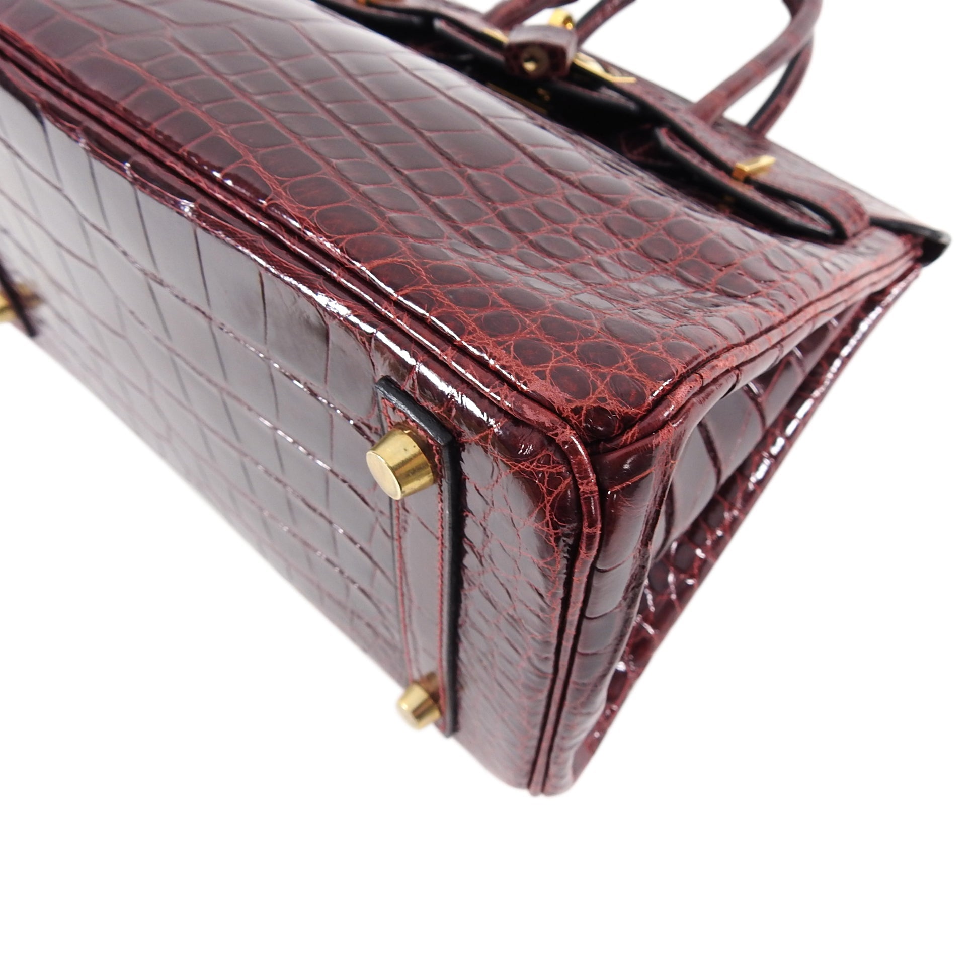 Hermes Vintage 2001 Bordeaux Alligator Birkin 30 GHW
