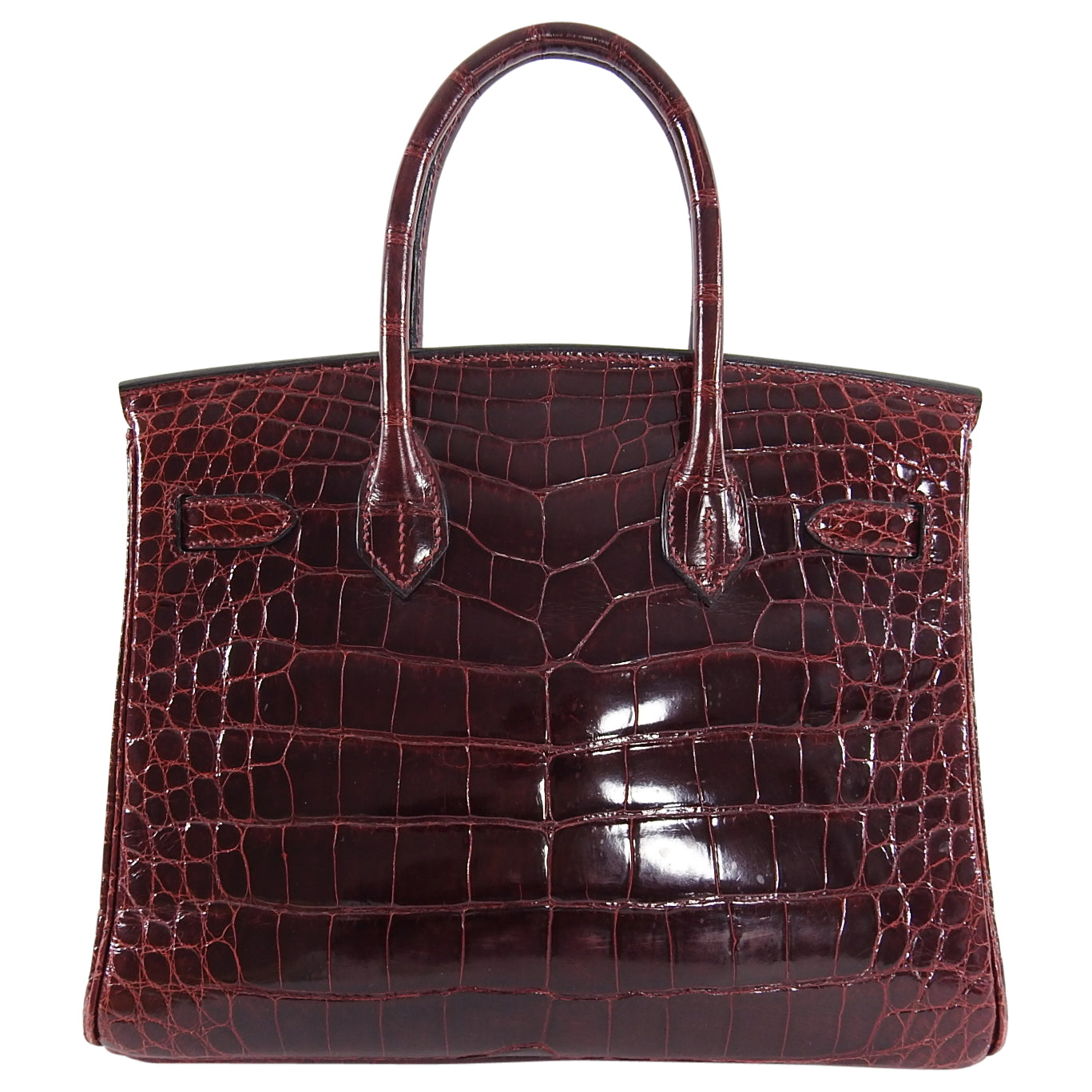 Hermes Vintage 2001 Bordeaux Alligator Birkin 30 GHW