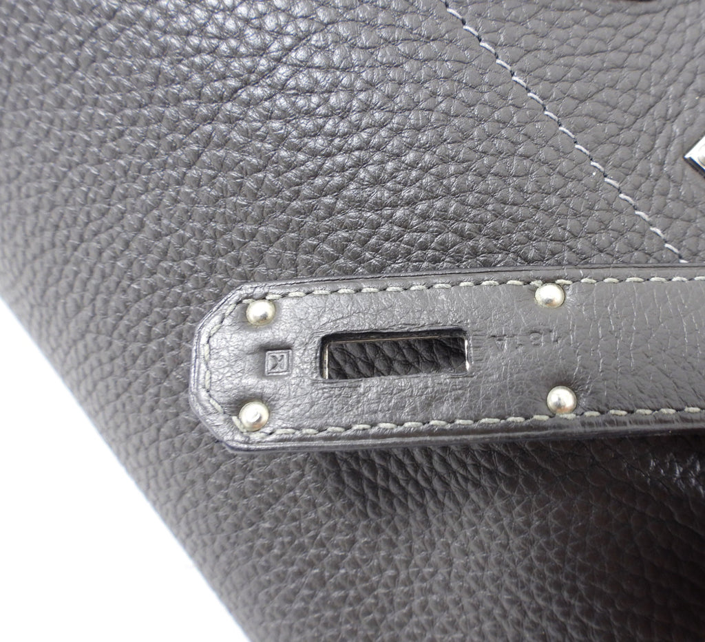 Hermes JPG Shoulder Birkin Graphite Clemence