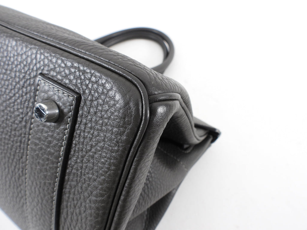 Hermes JPG Shoulder Birkin Graphite Clemence
