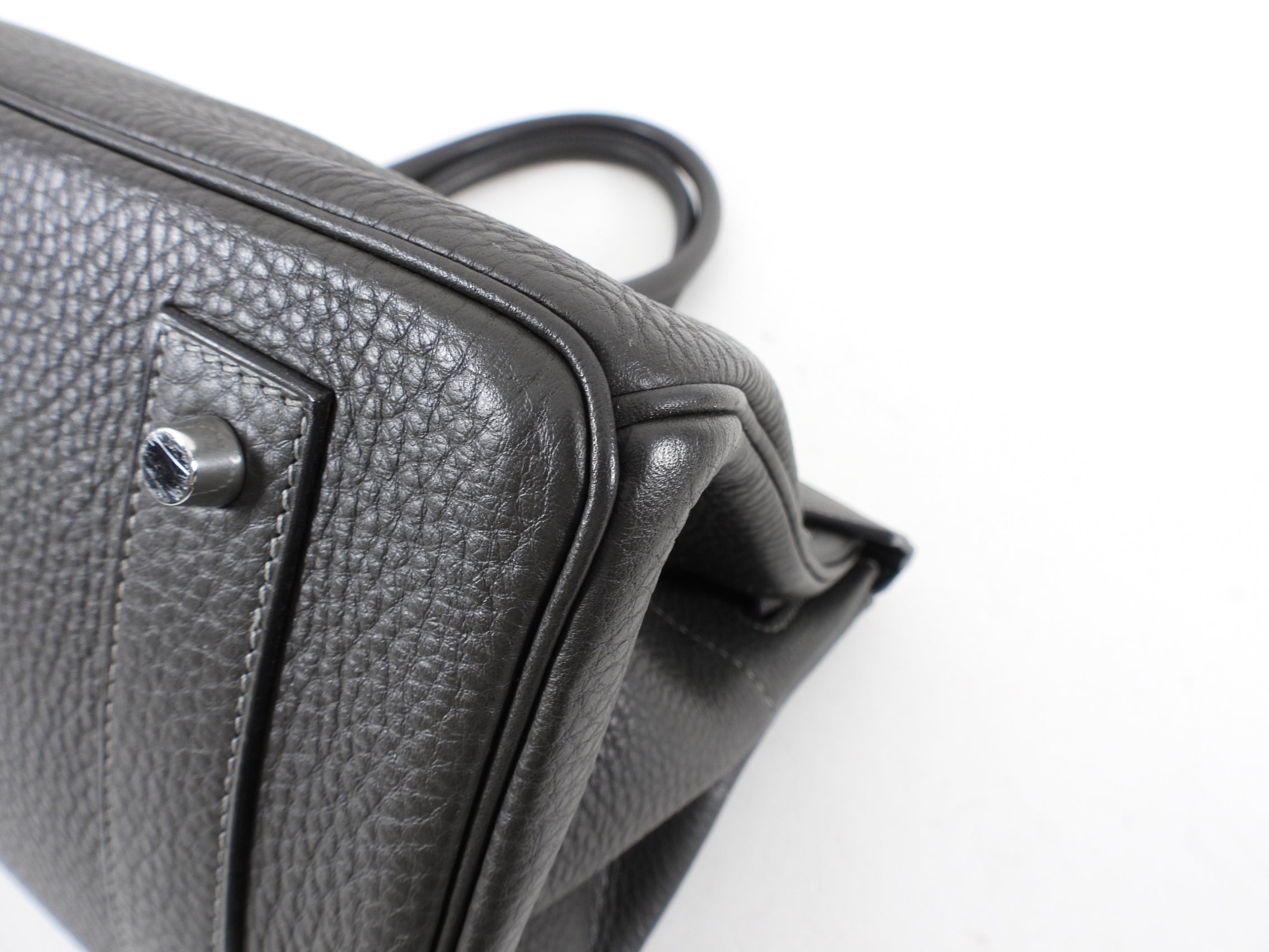 Hermes JPG Shoulder Birkin Graphite Clemence
