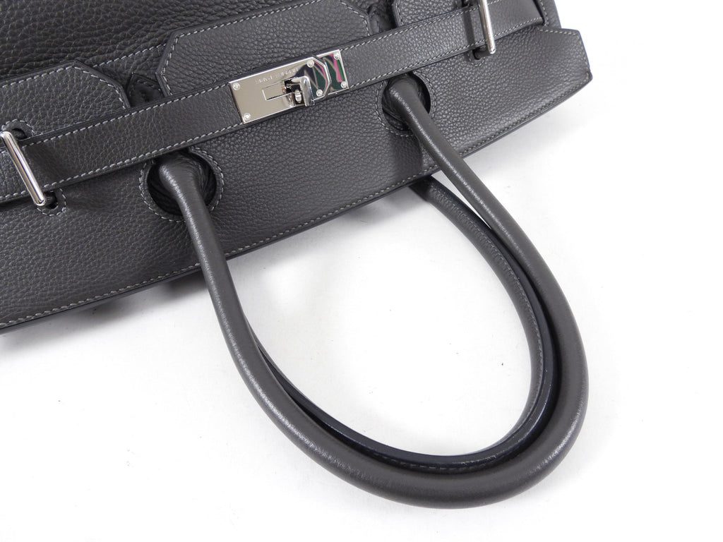 Hermes JPG Shoulder Birkin Graphite Clemence