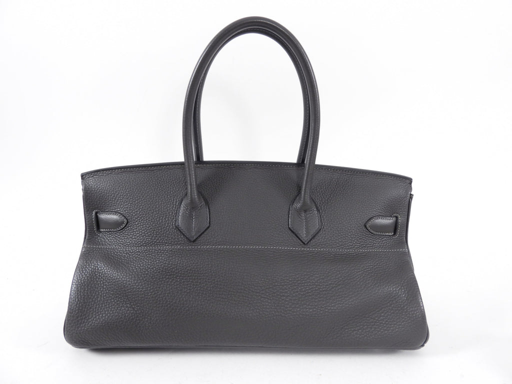 Hermes JPG Shoulder Birkin Graphite Clemence