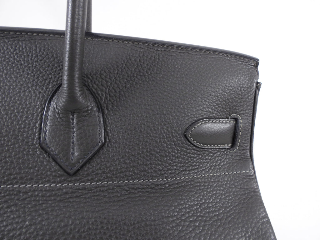 Hermes JPG Shoulder Birkin Graphite Clemence