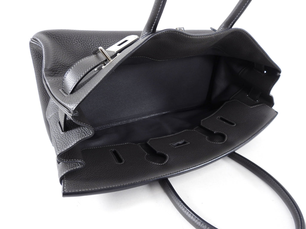 Hermes JPG Shoulder Birkin Graphite Clemence