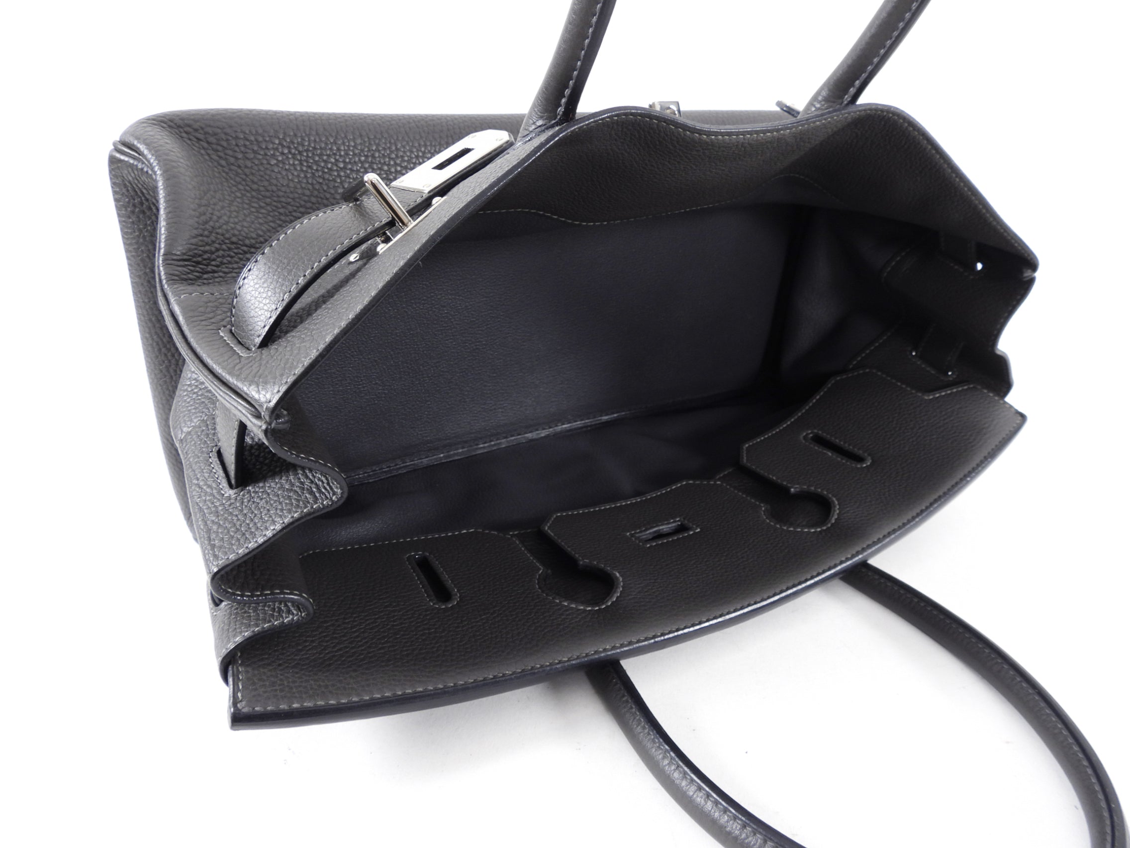 Hermes JPG Shoulder Birkin Graphite Clemence