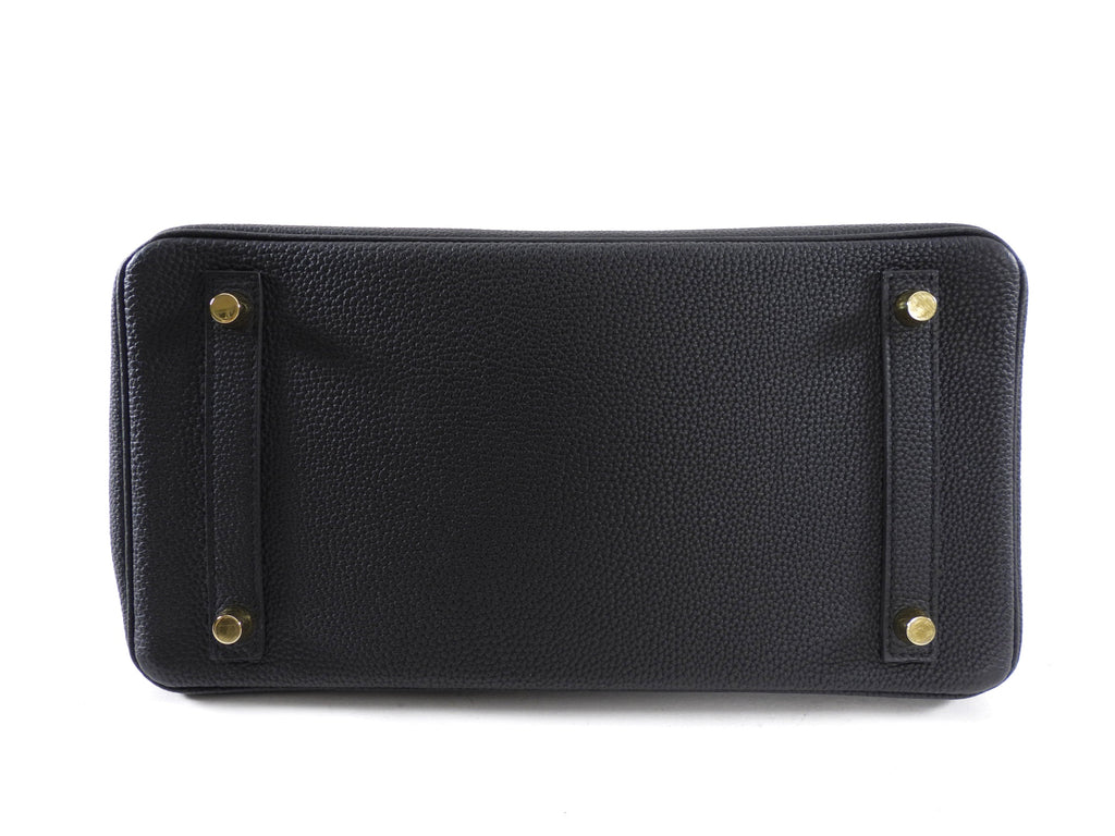 Hermes 2019 Black Noir Birkin 30cm Touch Alligator Togo Bag