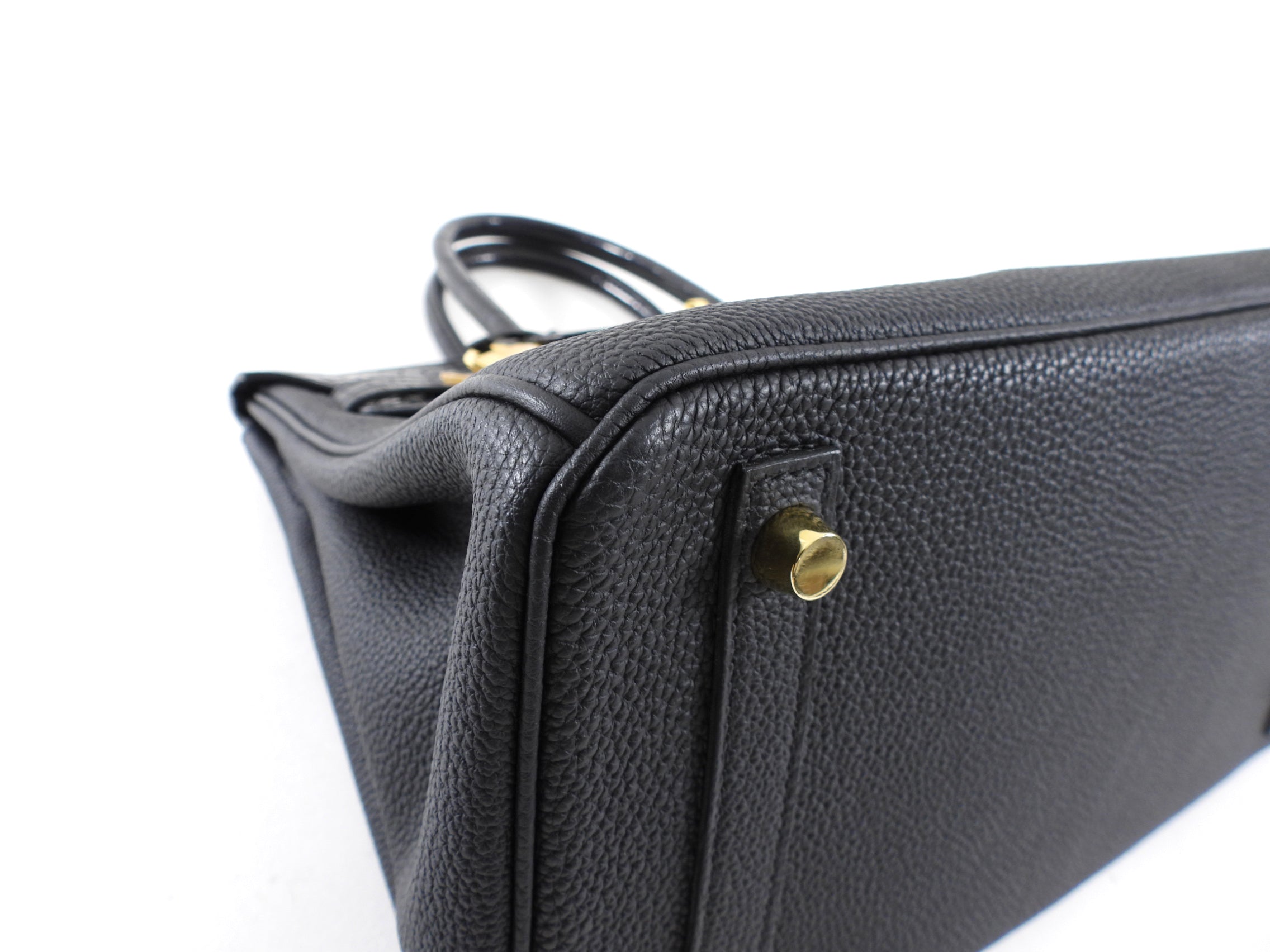 Hermes 2019 Black Noir Birkin 30cm Touch Alligator Togo Bag