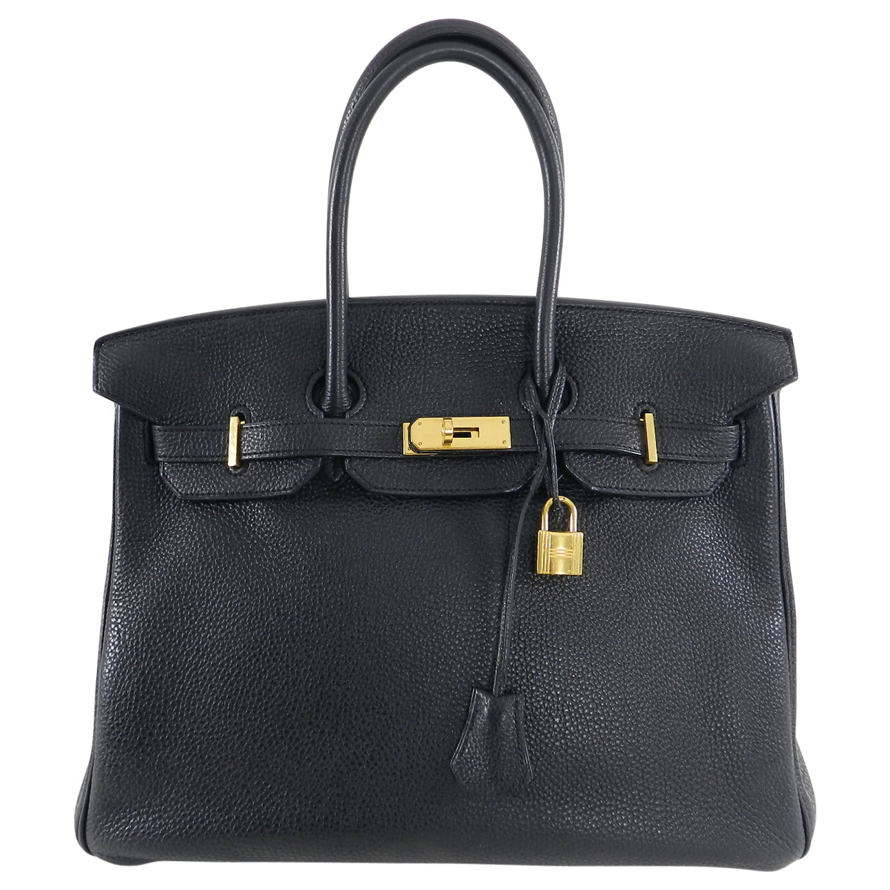 Hermes Birkin 35 Black Noir Clemence Gold Hardware