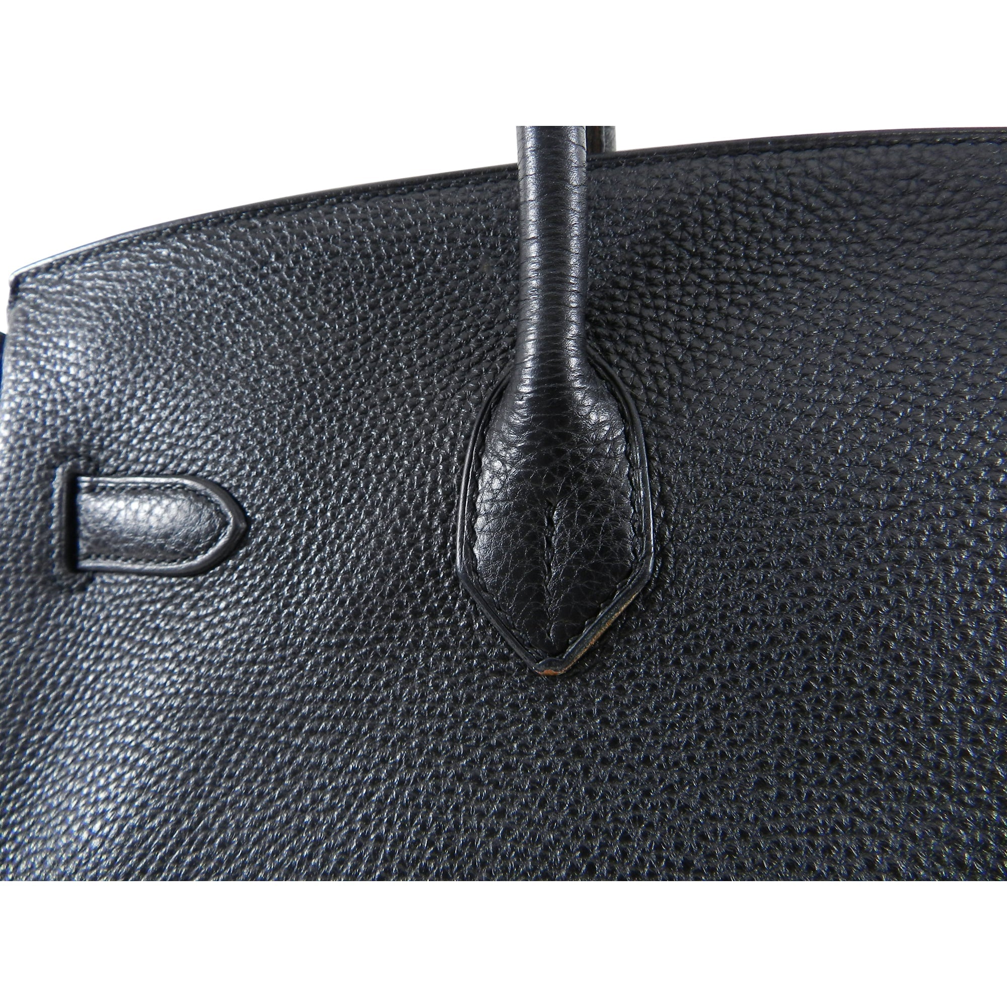 Hermes Birkin 35 Black Noir Clemence Gold Hardware