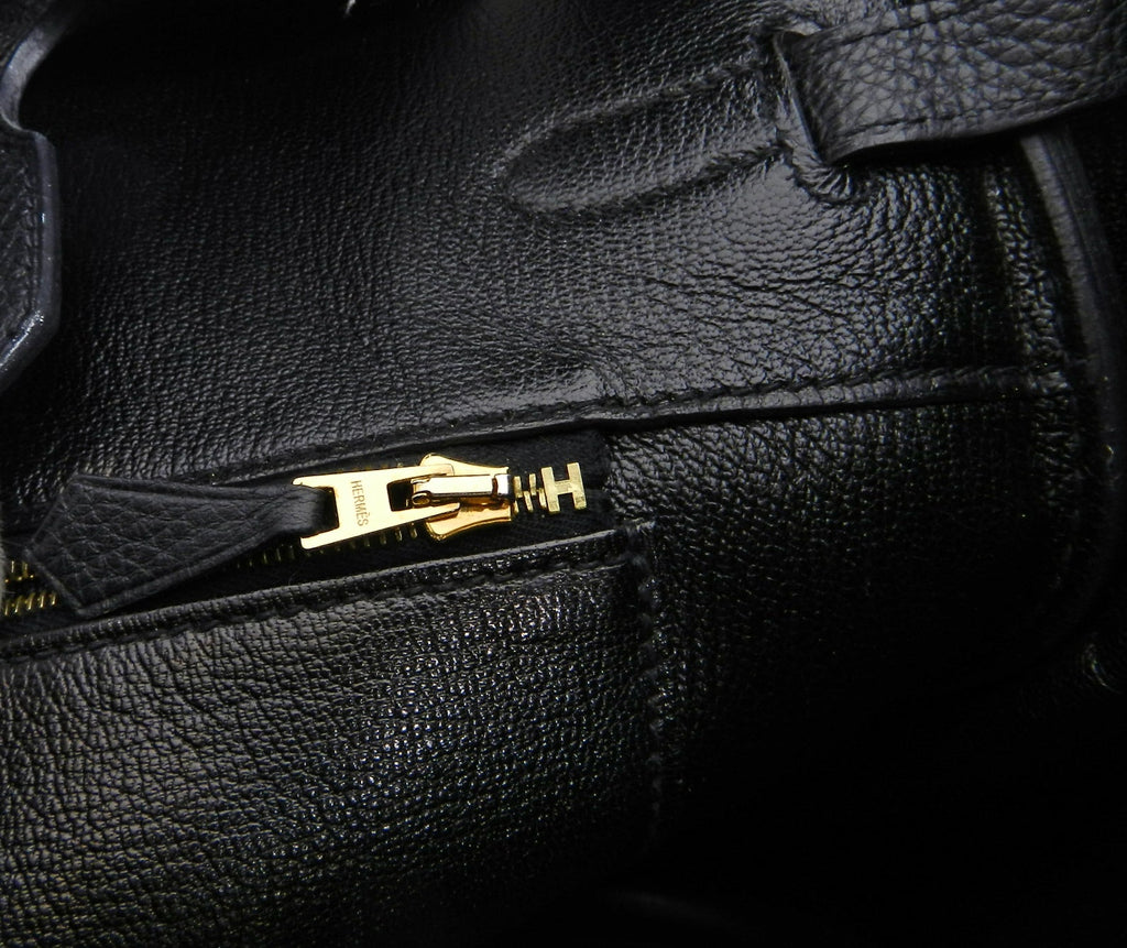 Hermes Birkin 35 Black Noir Clemence Gold Hardware