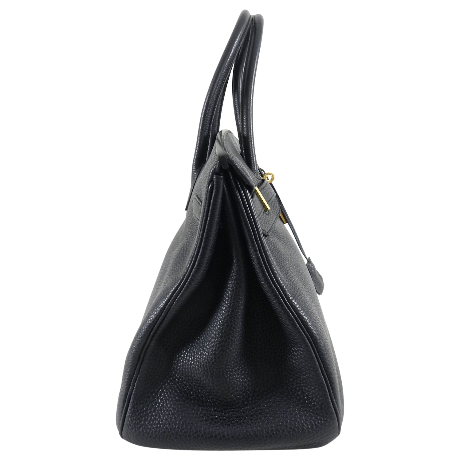 Hermes Birkin 35 Black Noir Clemence Gold Hardware