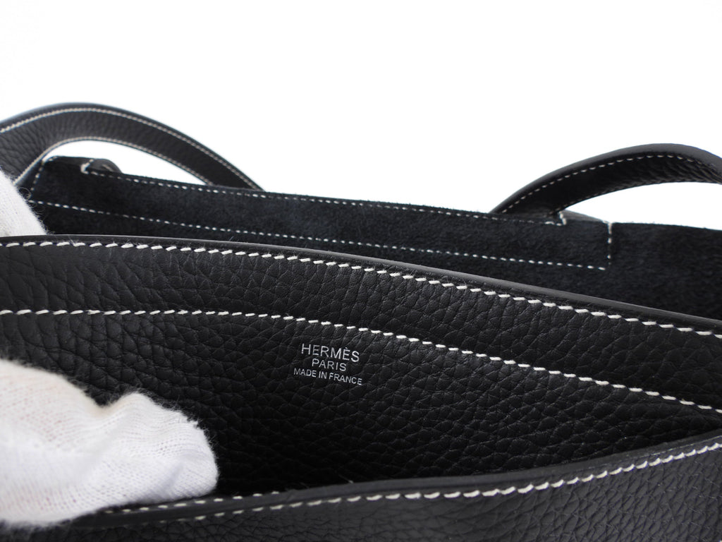 Hermes Black 2022 Clemence Cabasellier 31 Tote Bag