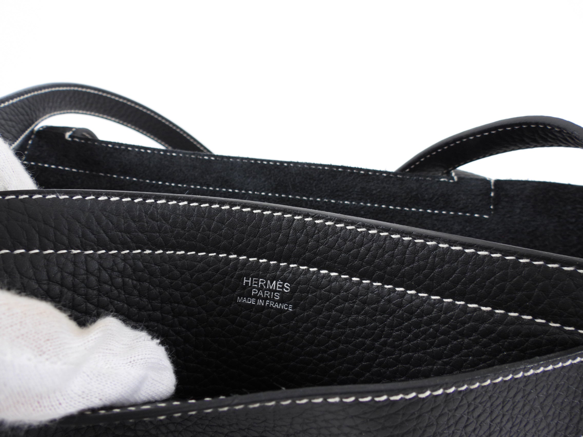 Hermes Black 2022 Clemence Cabasellier 31 Tote Bag