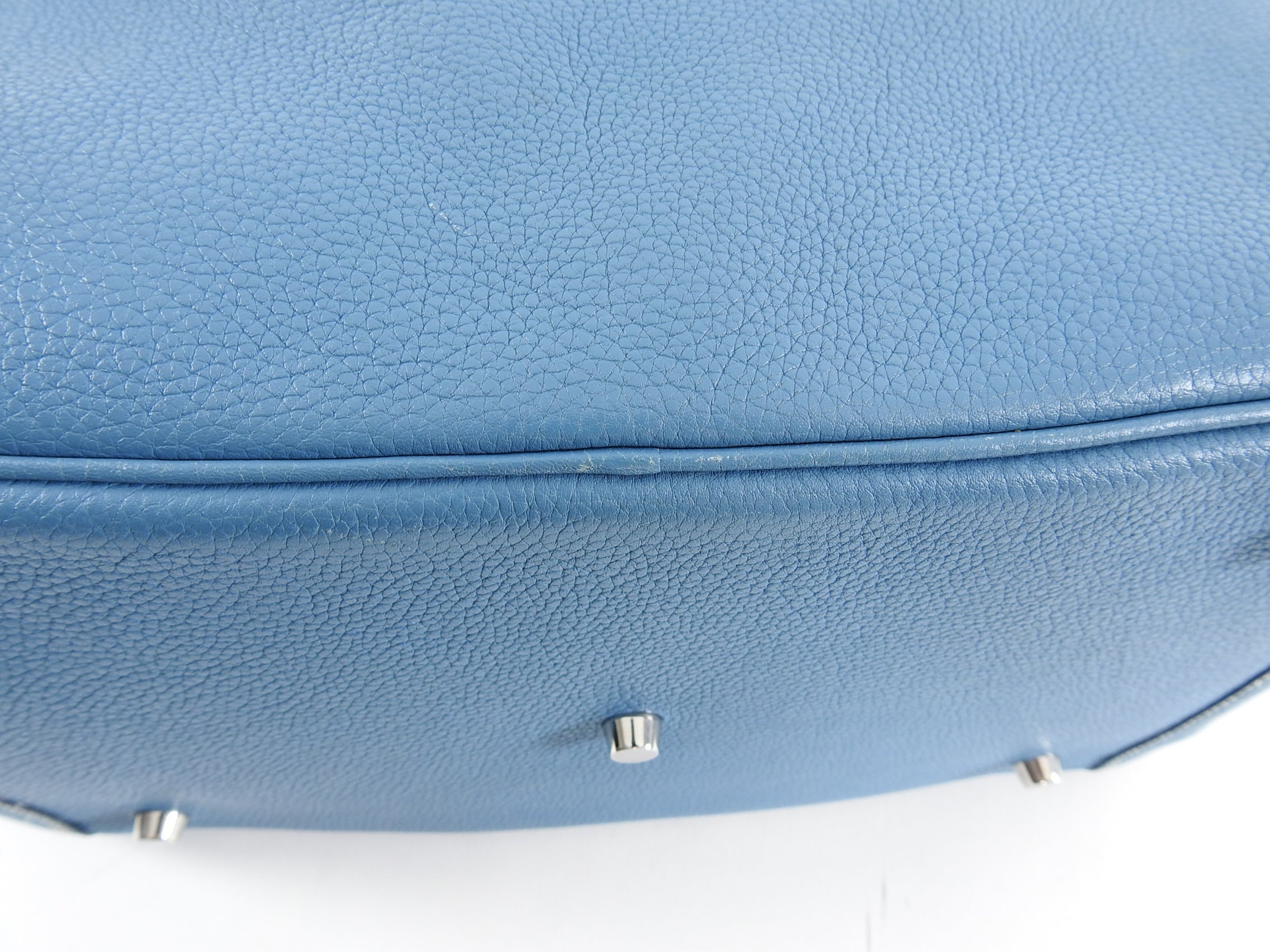 Hermes Lindy 34 Blue Jean Clemence Bag