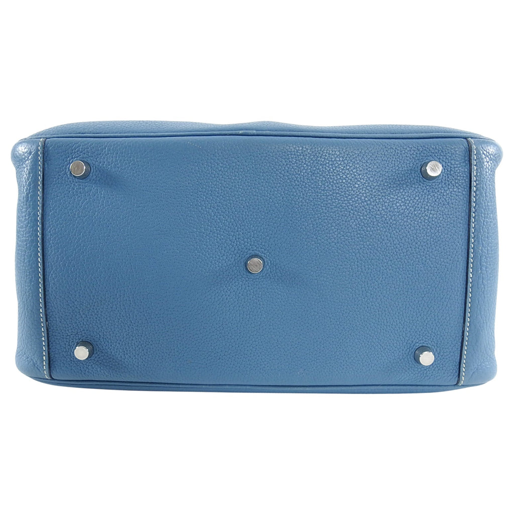 Hermes Lindy 34 Blue Jean Clemence Bag