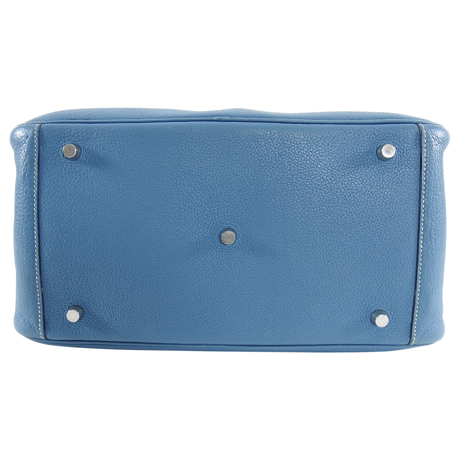 Hermes Lindy 34 Blue Jean Clemence Bag