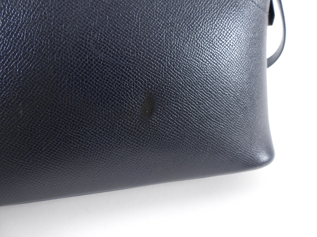 Hermes Vintage 1991 Bleu Obscur Courcheval Bolide 27 PM Bag
