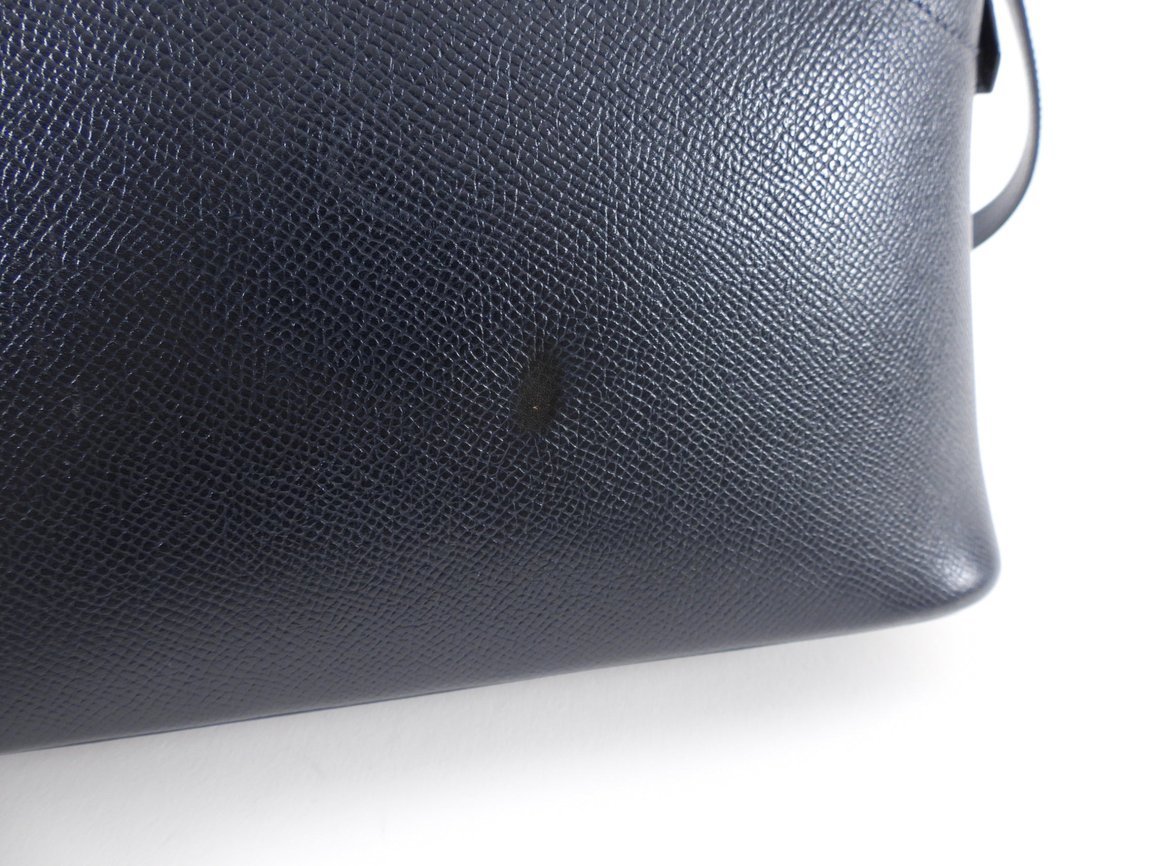 Hermes Vintage 1991 Bleu Obscur Courcheval Bolide 27 PM Bag