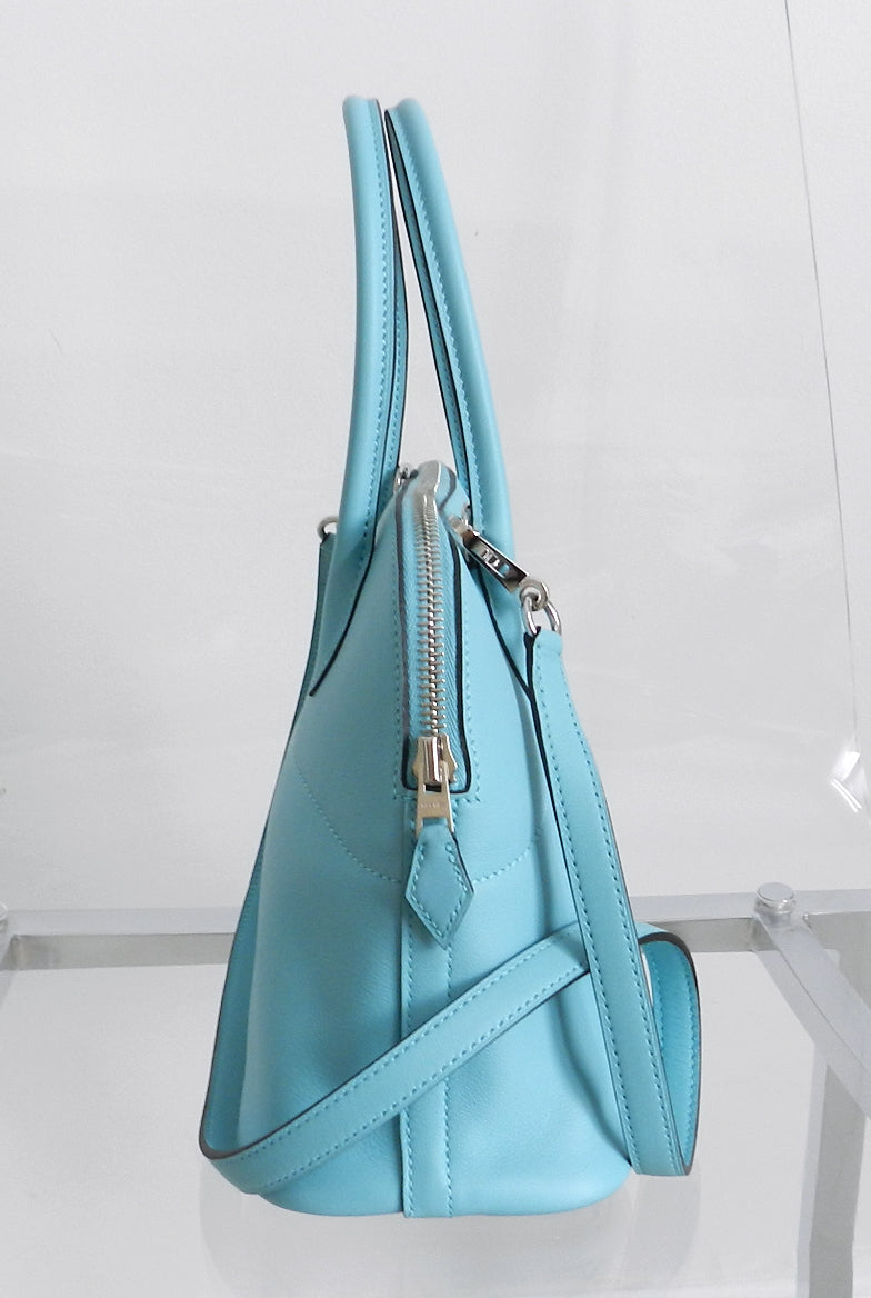 Hermes bolide 27cm in bleu blue atoll veau sombrero 2016