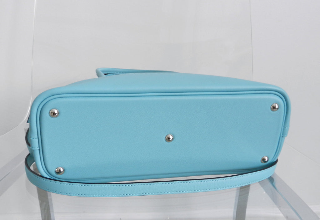 Hermes bolide 27cm in bleu blue atoll veau sombrero 2016