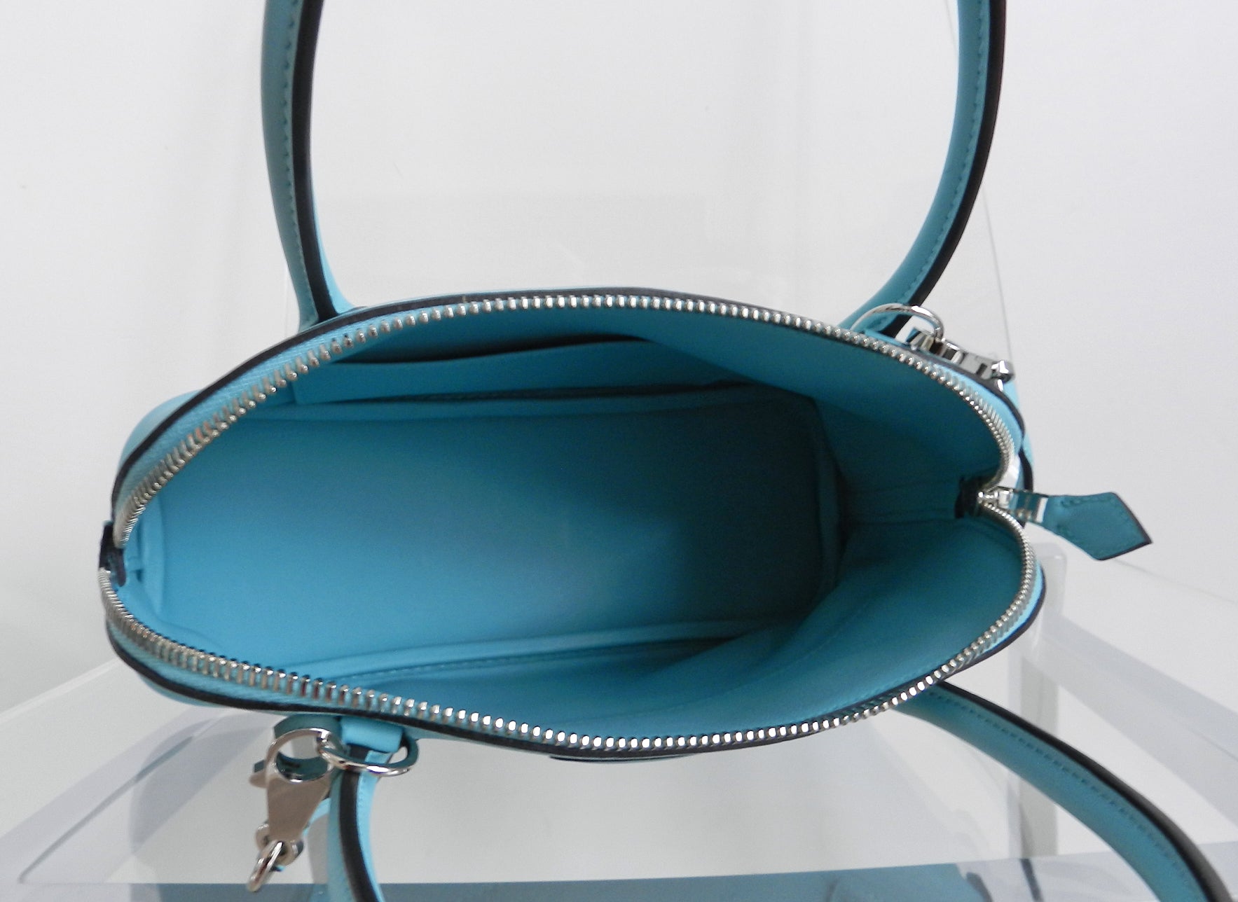 Hermes bolide 27cm in bleu blue atoll veau sombrero 2016
