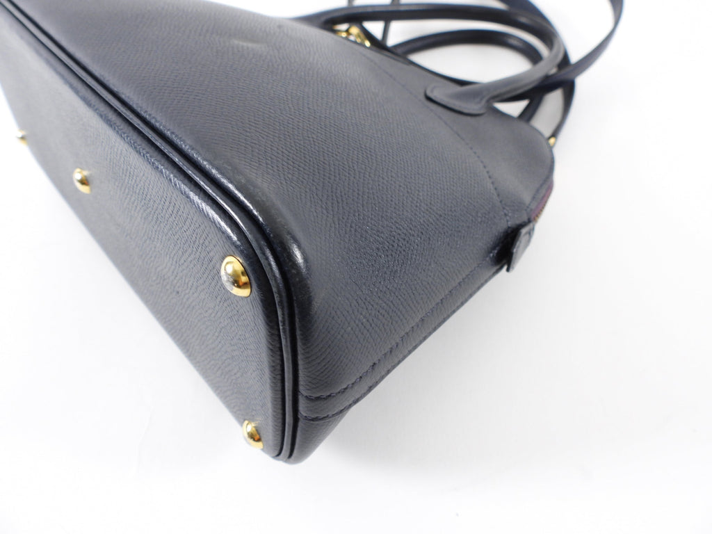 Hermes Vintage 1991 Bleu Obscur Courcheval Bolide 27 PM Bag