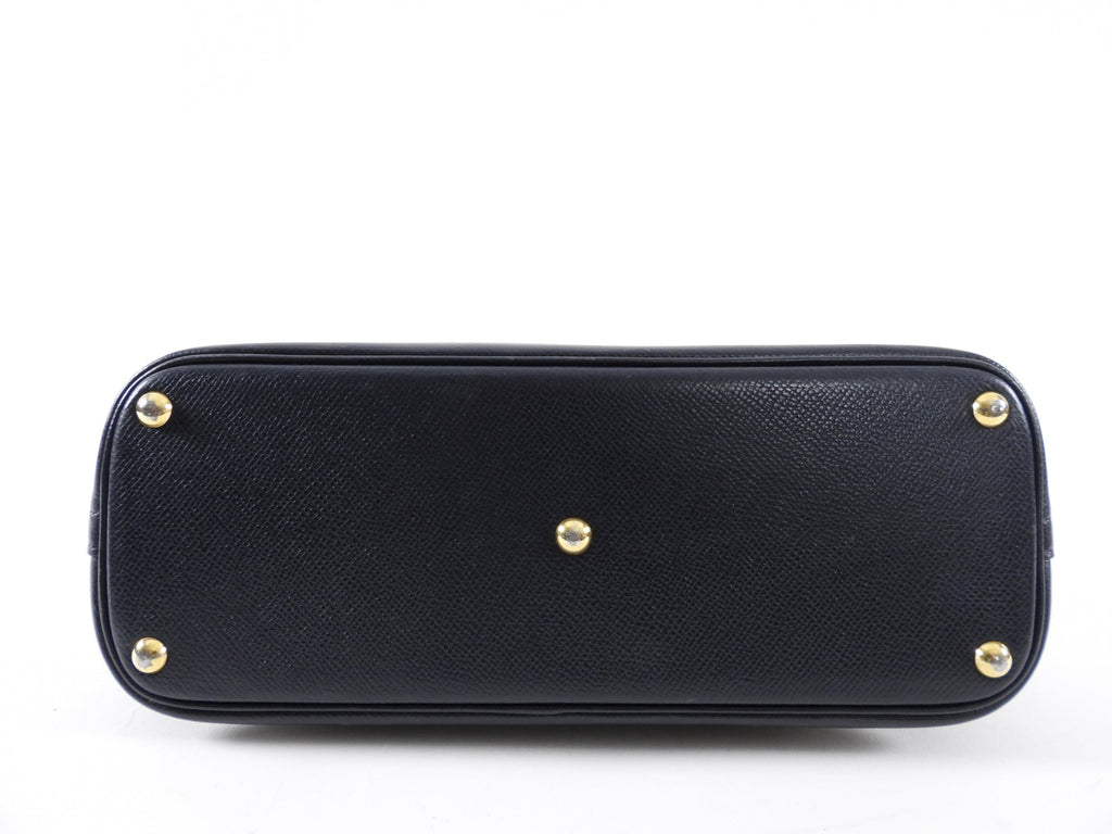 Hermes Vintage 1991 Bleu Obscur Courcheval Bolide 27 PM Bag