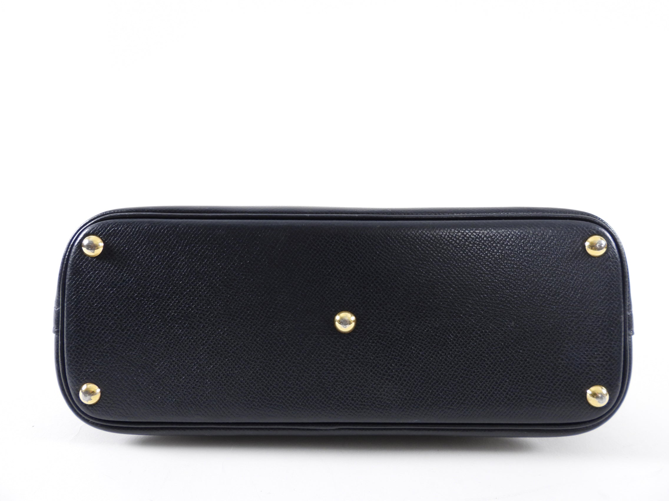 Hermes Vintage 1991 Bleu Obscur Courcheval Bolide 27 PM Bag